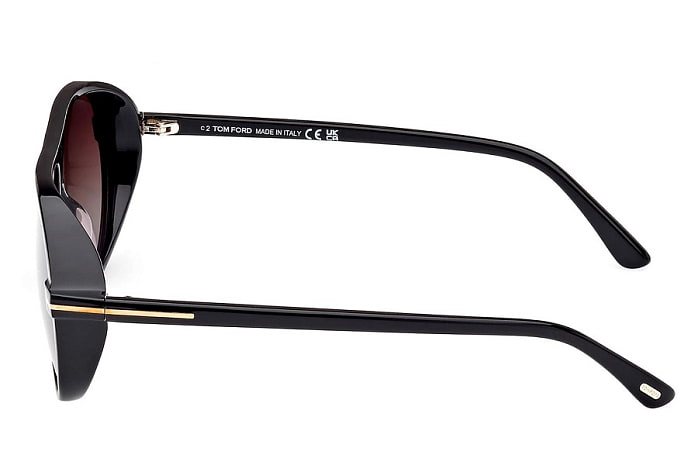 Солнцезащитные очки Tom Ford TF 1023/S 01B — вид сбоку