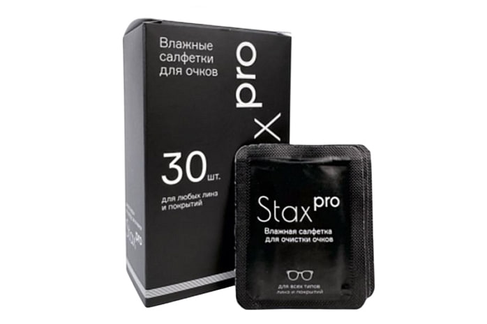  Влажные салфетки для очков Stax Pro 